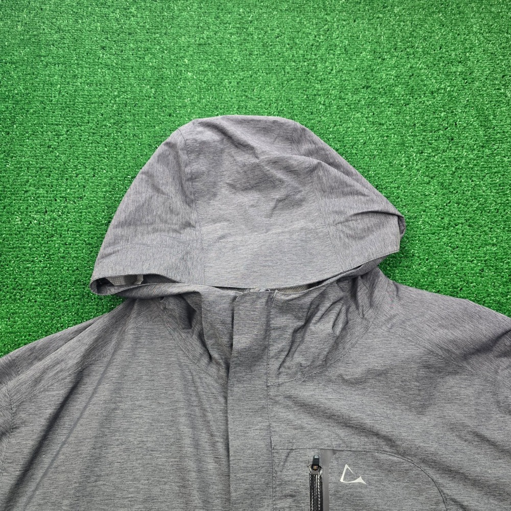 Paradox Windbreaker Jacket Mens XL Gray Full Zip Hoodie Water Resistant Outdoors - Picture 2 of 12